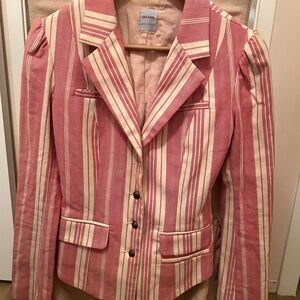 Pink Striped Women's Jacket
